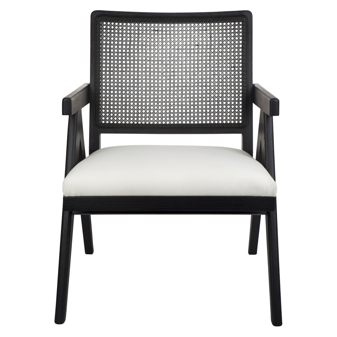 The Imperial Black Rattan Arm Chair Bright Cloud Living