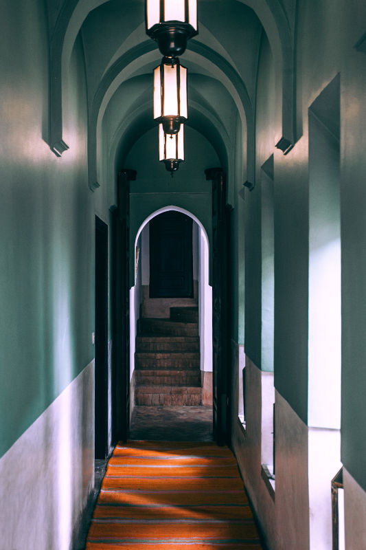 Lantern Pendant Lights In The Hallway