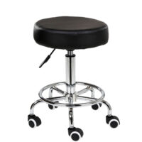 V255 8401 BK salon chair bar swivel stool office roller wheels portable height adjust leather 697631 00