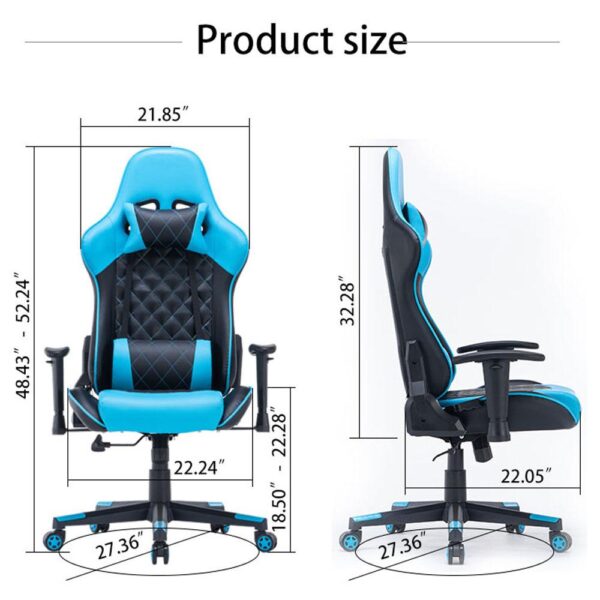 V255 GCHAIR 32 GN gaming chair ergonomic racing chair 1650 reclining gaming seat 3d armrest footrest 313882 02