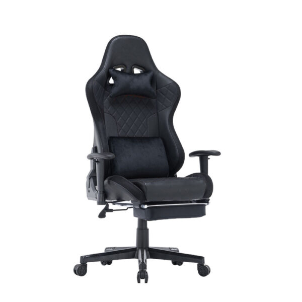 V255 GCHAIR 34 BBLACK 7 rgb lights bluetooth speaker gaming chair ergonomic racing chair 1650 reclining gaming seat 4d armrest footrest black 903896 00