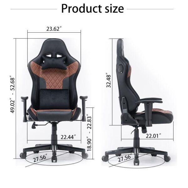 V255 GCHAIR 34 BRED 7 rgb lights bluetooth speaker gaming chair ergonomic racing chair 1650 reclining gaming seat 4d armrest footrest black red 386935 06