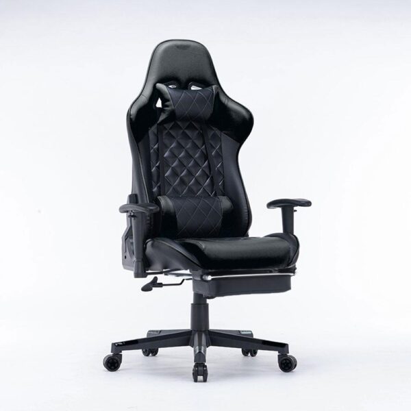 V255 GCHAIRBK 32 gaming chair ergonomic racing chair 1650 reclining gaming seat 3d armrest footrest black 815532 00