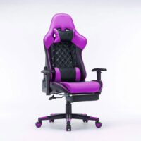 V255 GCHAIRPURPLE 32 gaming chair ergonomic racing chair 1650 reclining gaming seat 3d armrest footrest purple black 533404 00