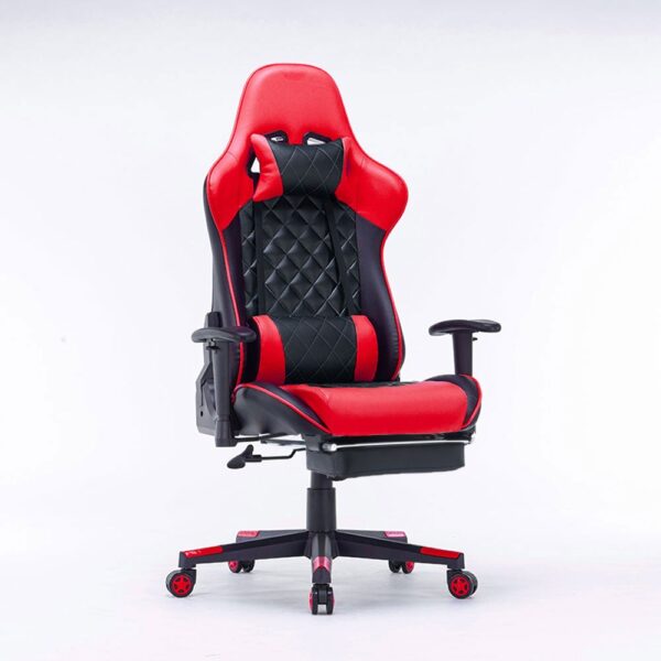 V255 GCHAIRRED 32 gaming chair ergonomic racing chair 1650 reclining gaming seat 3d armrest footrest red black 634895 00