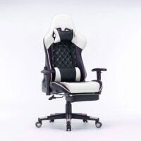V255 GCHAIRWHITE 32 gaming chair ergonomic racing chair 1650 reclining gaming seat 3d armrest footrest white black 191493 00 1