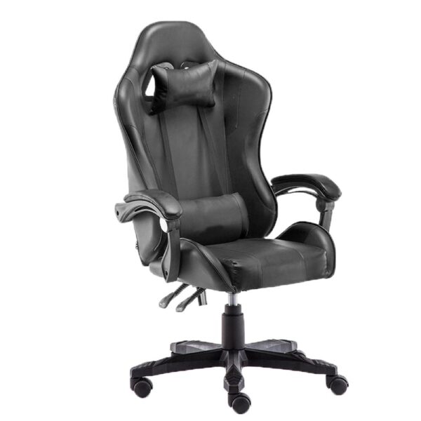 V255 LGCHAIR BLACK gaming chair office computer seating racing pu executive racer recliner large 617771 00