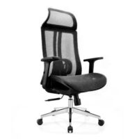 V255 MESHCHAIR A938 BK ergonomic office chair breathable high back mesh adjustable lumbar support 3d armrests tilt function 3600 rotating wheels 734053 00