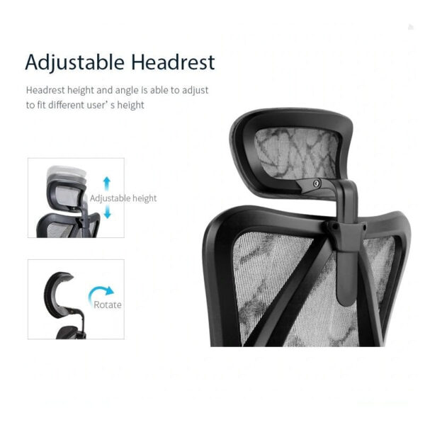 V255 SIHOO M57 0001 BK sihoo m57 ergonomic office chair computer chair desk chair high back chair breathable3d armrest and lumbar support 225321 08