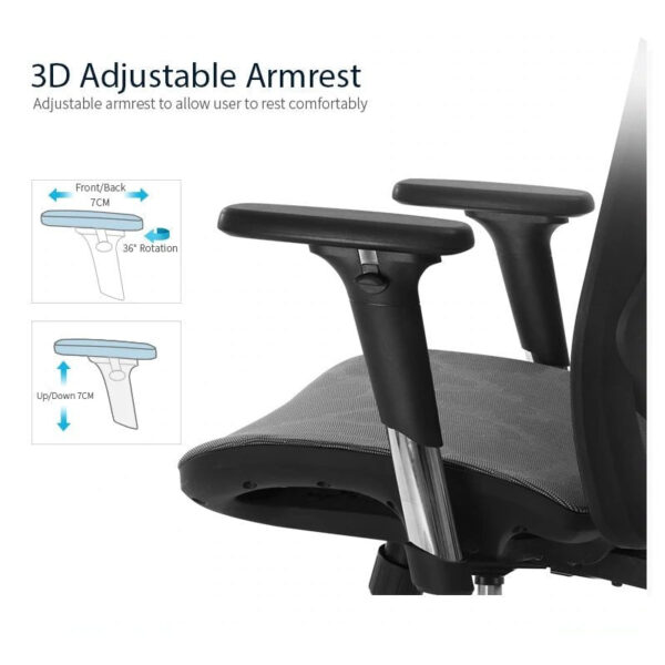 V255 SIHOO M57 0001 BK sihoo m57 ergonomic office chair computer chair desk chair high back chair breathable3d armrest and lumbar support 572349 05