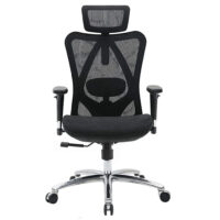 V255 SIHOO M57 0001 BK sihoo m57 ergonomic office chair computer chair desk chair high back chair breathable3d armrest and lumbar support 603169 00