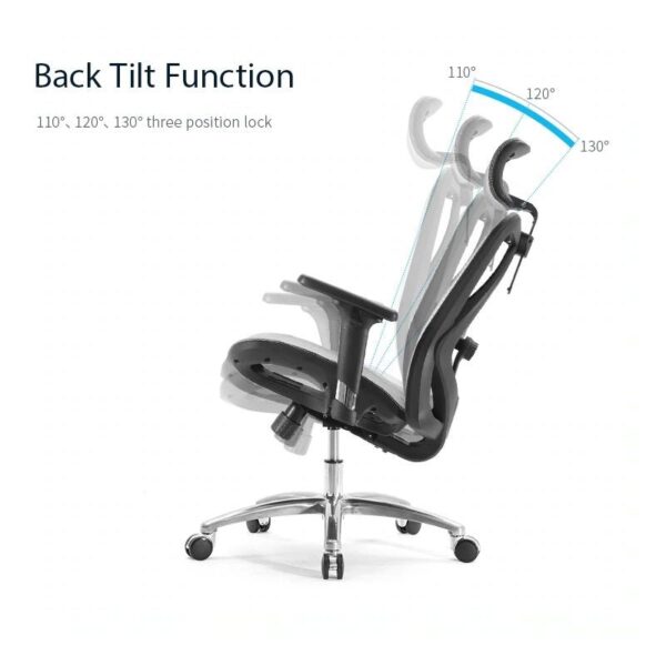 V255 SIHOO M57 0009 GY sihoo m57 ergonomic office chair computer chair desk chair high back chair breathable3d armrest and lumbar support 480506 01