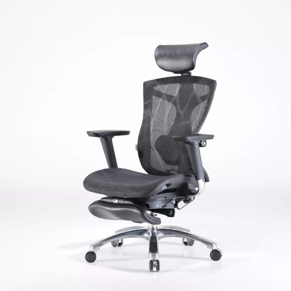 V255 SIHOO V1 009 BK sihoo ergonomic office chair v1 4d adjustable high back breathable with footrest and lumbar support 327429 09