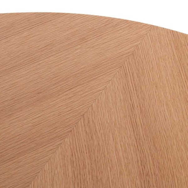 CF6418 CN Damian 100cm Wooden Round Coffee Table Natural 5