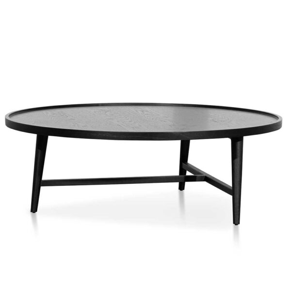 CF6421 CN Brenda 1.1m Wooden Round Coffee Table Black 1