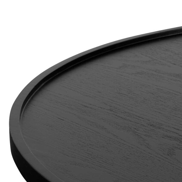 CF6421 CN Brenda 1.1m Wooden Round Coffee Table Black 4