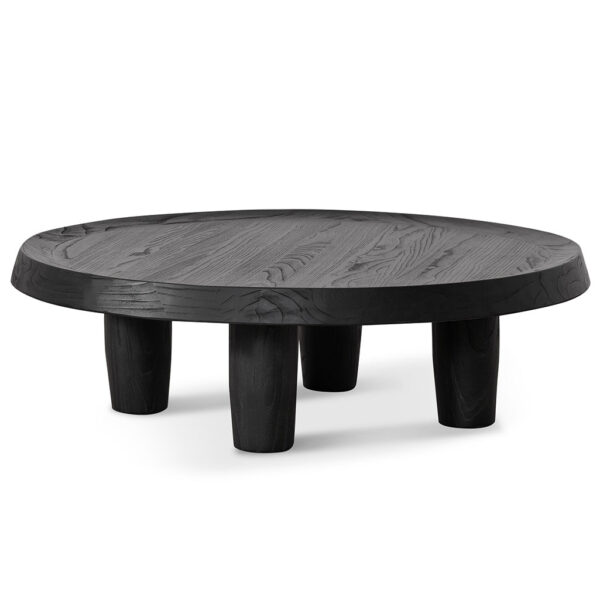 CF6952 NI 100cm Round Coffee Table Black 2