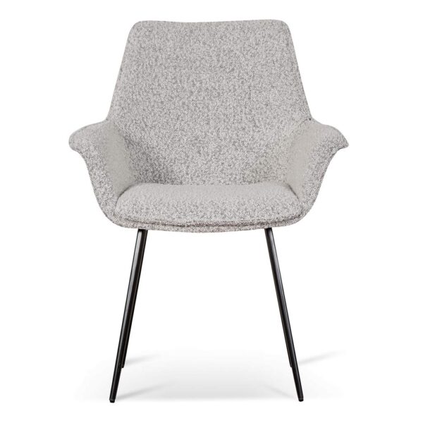 DC6876 SEx2 Set of 2 Dining Chair Charcoal Boucle 1