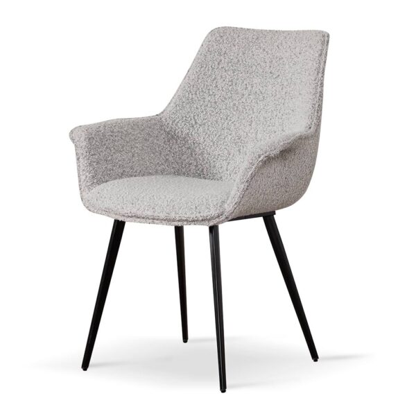 DC6876 SEx2 Set of 2 Dining Chair Charcoal Boucle 2