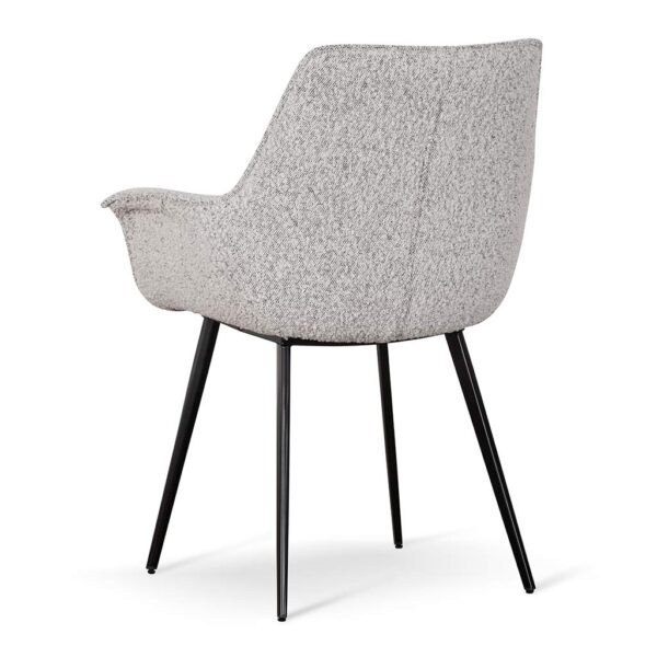 DC6876 SEx2 Set of 2 Dining Chair Charcoal Boucle 5