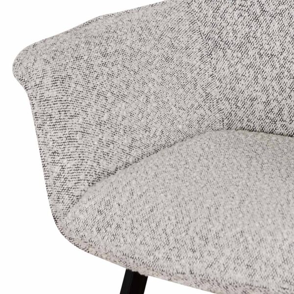 DC6876 SEx2 Set of 2 Dining Chair Charcoal Boucle 7