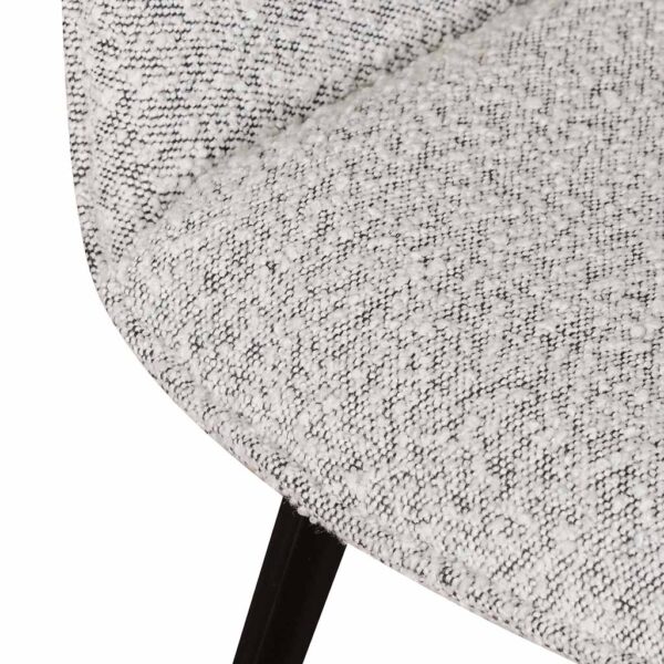 DC6876 SEx2 Set of 2 Dining Chair Charcoal Boucle 9