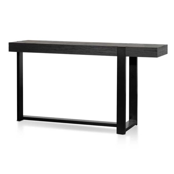DT6479 NI Kohen 1.5m Wooden Console Table Full Black 2