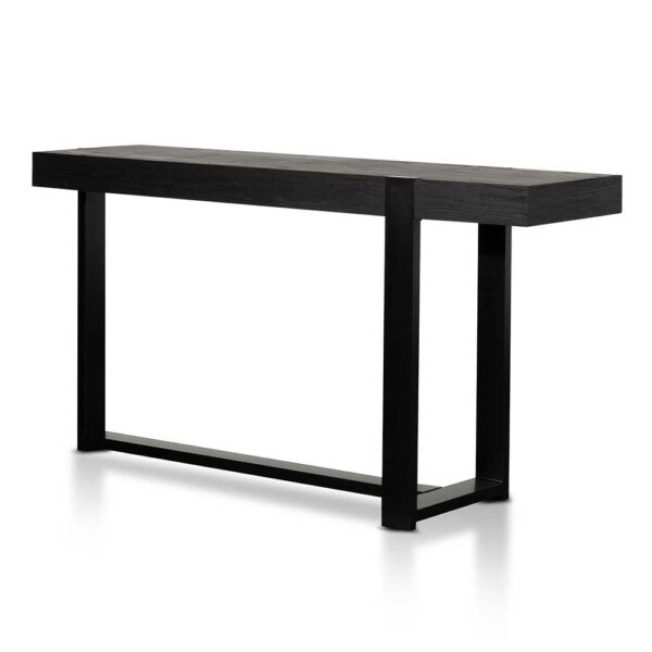 DT6479 NI Kohen 1.5m Wooden Console Table Full Black 3