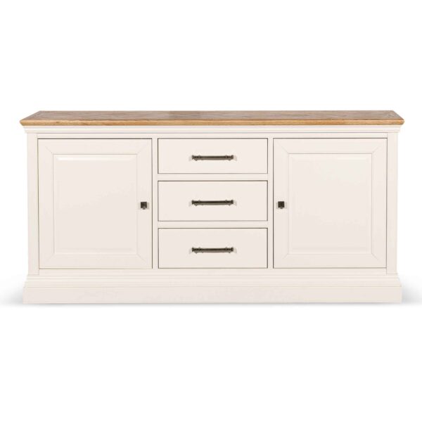 DT6511 VN Fulton 1.8m Sideboard Unit White With Natural Top 1