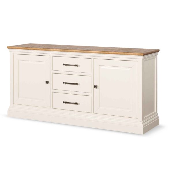 DT6511 VN Fulton 1.8m Sideboard Unit White With Natural Top 3