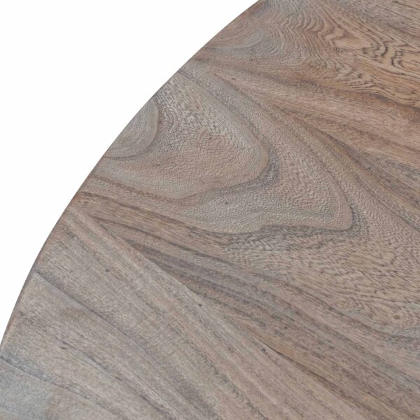 DT6563 Ramona 100cm Reclaimed Core Round Coffee Table Natural Thick Base 4