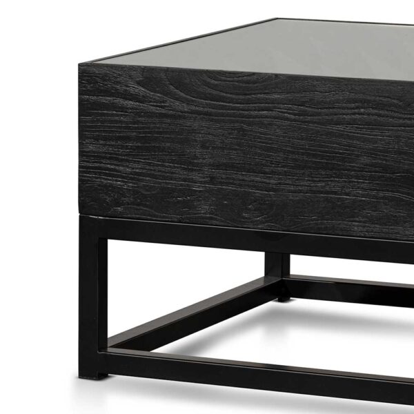 DT6639 NI Ted 1.2m Reclaimed Coffee Table Full Black 2