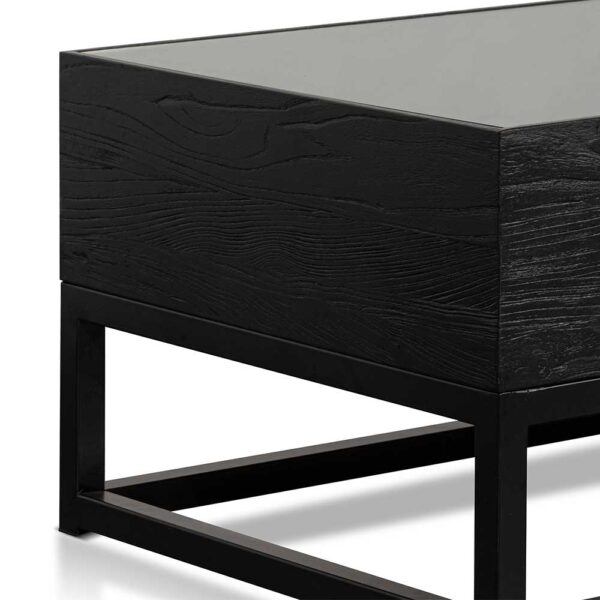 DT6639 NI Ted 1.2m Reclaimed Coffee Table Full Black 3