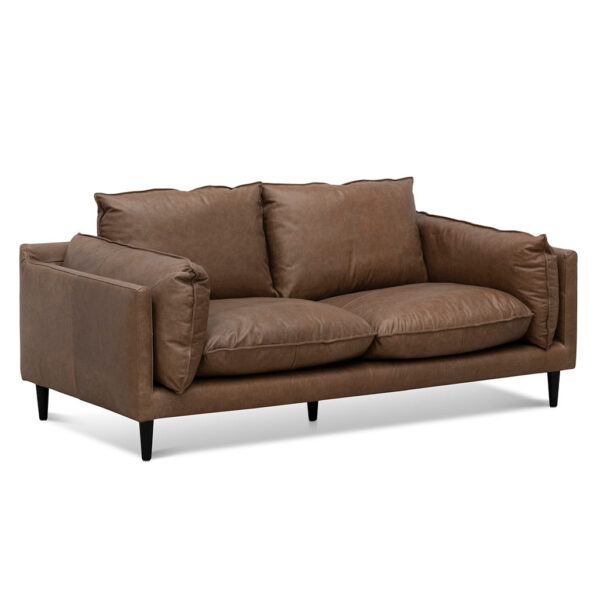 LC6251 KSO 2 Seater Sofa Saddle Brown Leather 3
