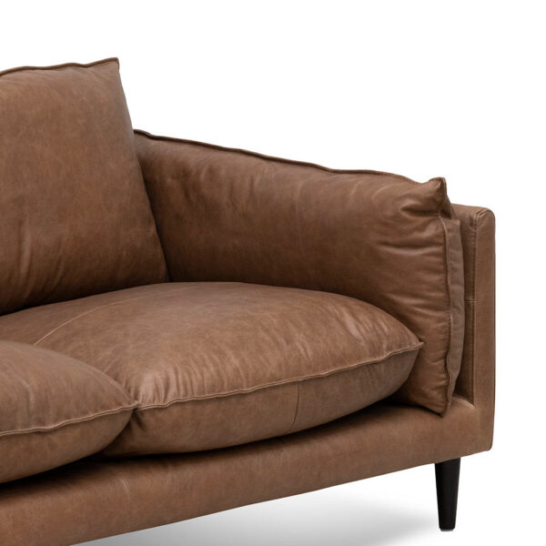 LC6251 KSO 2 Seater Sofa Saddle Brown Leather 6