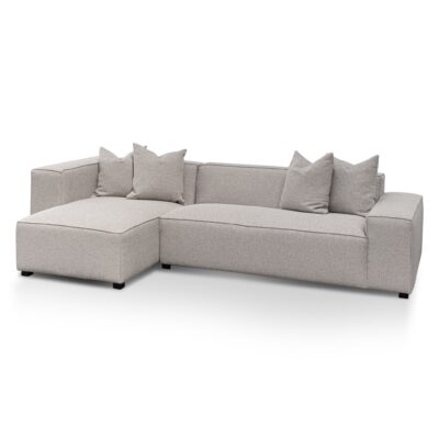 LC6532 CA Casey 3 Seater Left Chaise Sofa Sterling Grey 2