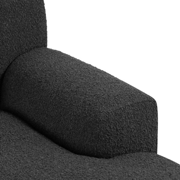 LC6645 CA Right Chaise Sofa Charcoal Boucle 6