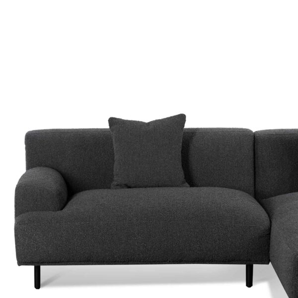 LC6645 CA Right Chaise Sofa Charcoal Boucle 7