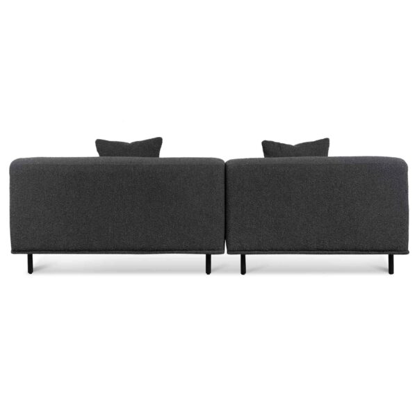 LC6646 CA Left Chaise Sofa Charcoal Boucle 10