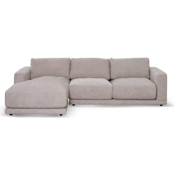 LC6660 KSO 3 Seater Left Chaise Sofa Oyster Beige 12