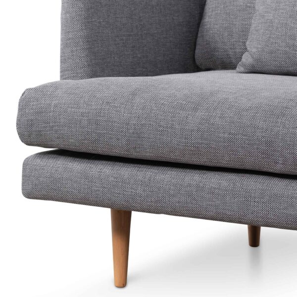LC6800 FA 4 Seater Fabric Sofa Graphite Grey and Natural Legs 9