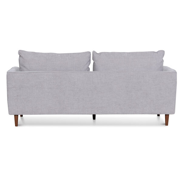 LC6811 KSO 3 Seater Fabric Sofa Oyster Beige with Walnut Leg 10