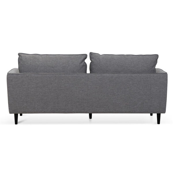 LC6814 KSO 3 Seater Fabric Sofa Graphite Grey with Black Leg 10