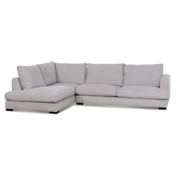 LC6815 KSO 4 Seater Fabric Left Chaise Sofa Oyster Beige 2