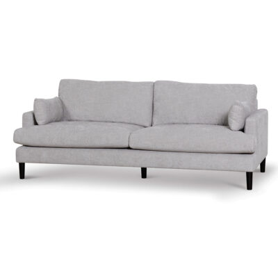 LC6819 KSO 3 Seater Fabric Sofa Oyster Beige and Black Leg 2