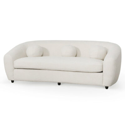 LC6829 CA 4 Seater Sofa Ivory White Boucle 2