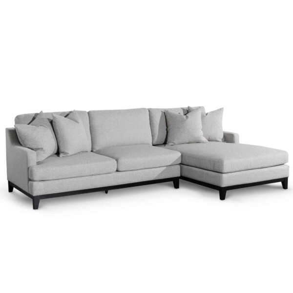 alana 3 seater right chaise fabric sofa grey LC6373 CA 4