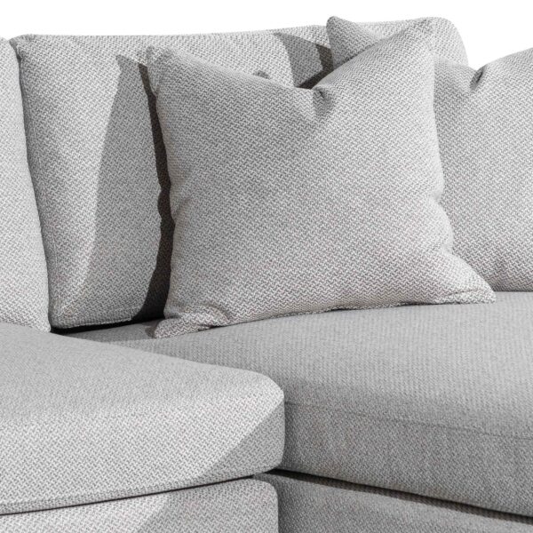 alana 3 seater right chaise fabric sofa grey LC6373 CA 5