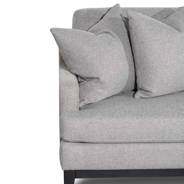 alana 3 seater right chaise fabric sofa grey LC6373 CA 6