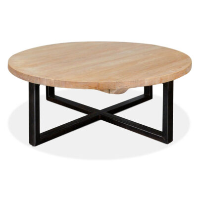 arthur reclaimed round coffee table cf425